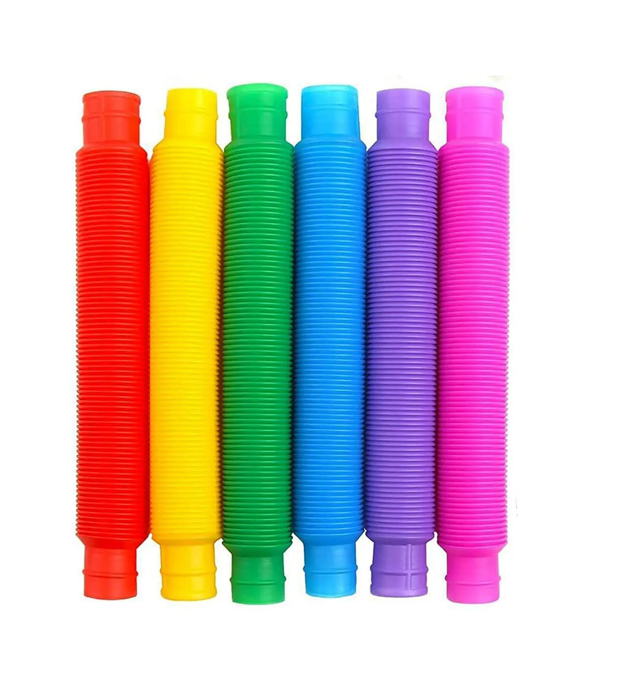 6 Pack Pop Tubes Sensory Fidget Toy