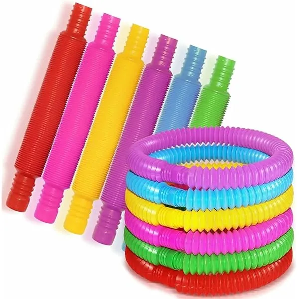 6 Pack Pop Tubes Sensory Fidget Toy