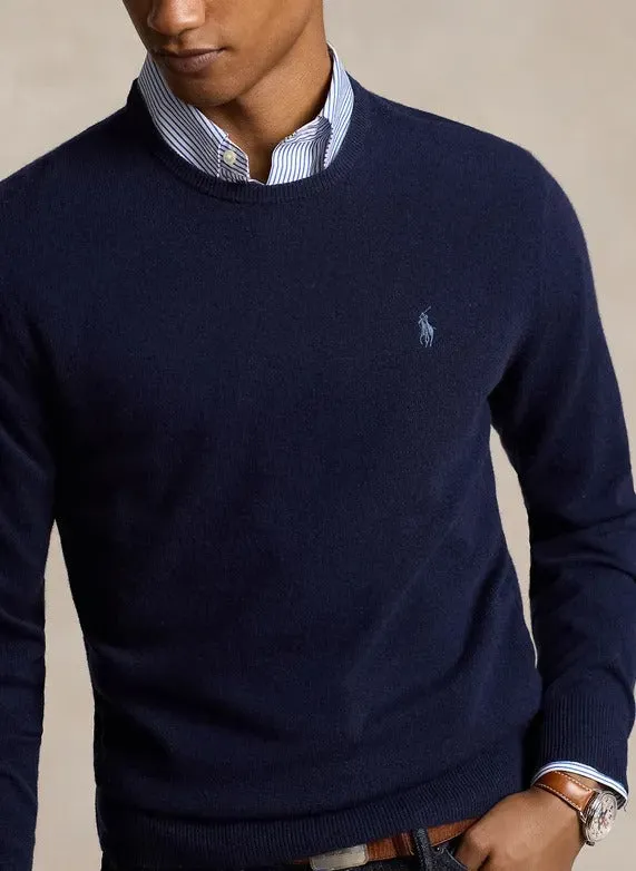 710876714 HNTNV RALPH LAUREN SWEATER MEN NAVY