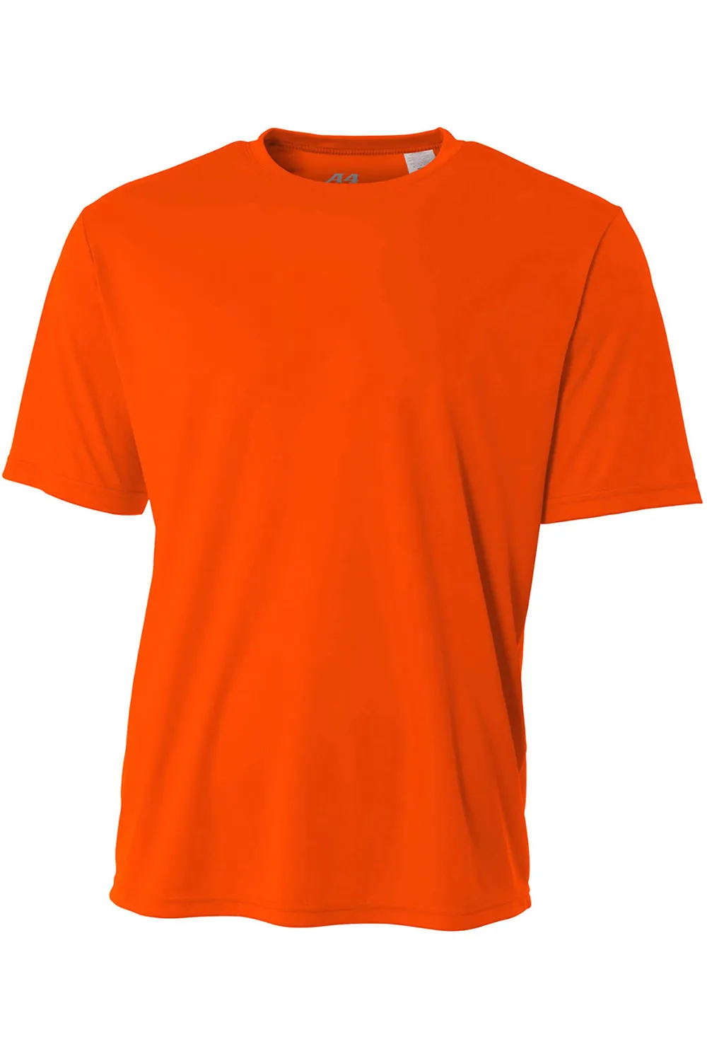 A4 Youth Performance Moisture Wicking Short Sleeve Crewneck T-Shirt - Safety Orange