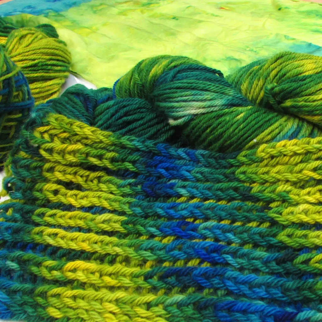 About The Color, Irises, Worsted Alpaca & Merino Yarn