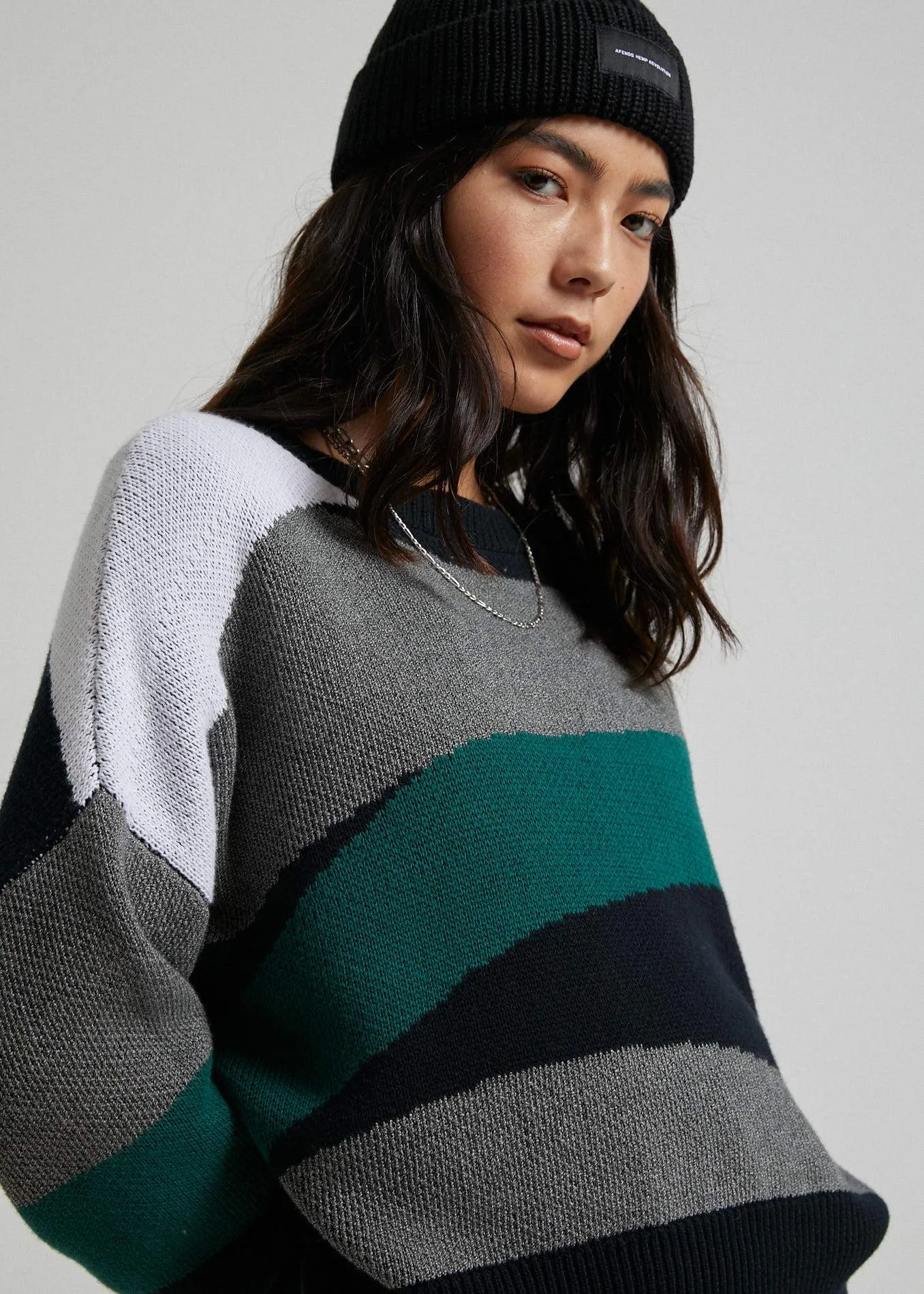 Afends Womens Ashley - Knit Crew - Multi