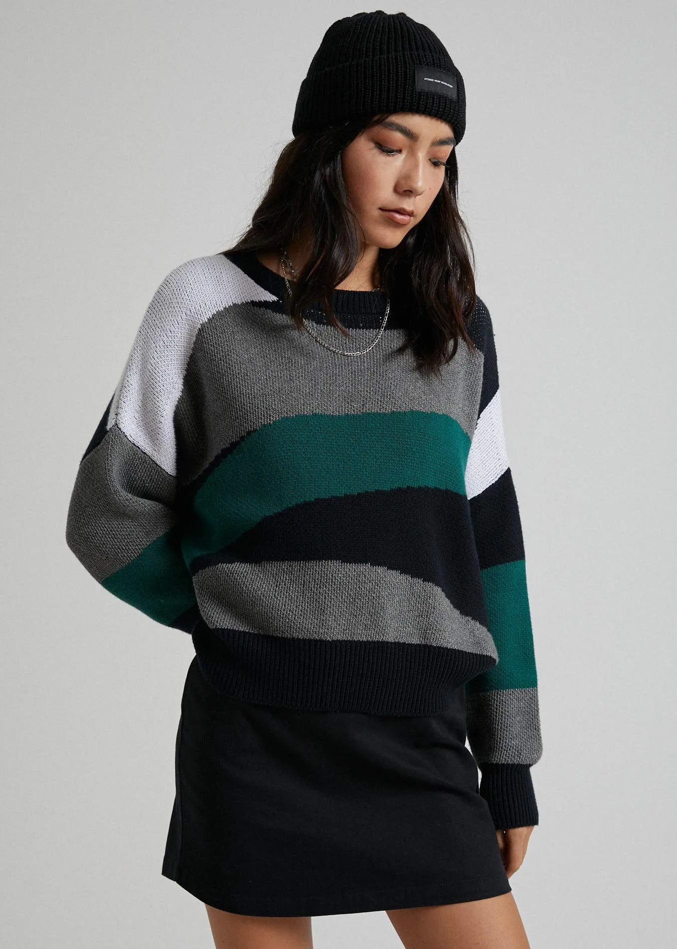 Afends Womens Ashley - Knit Crew - Multi