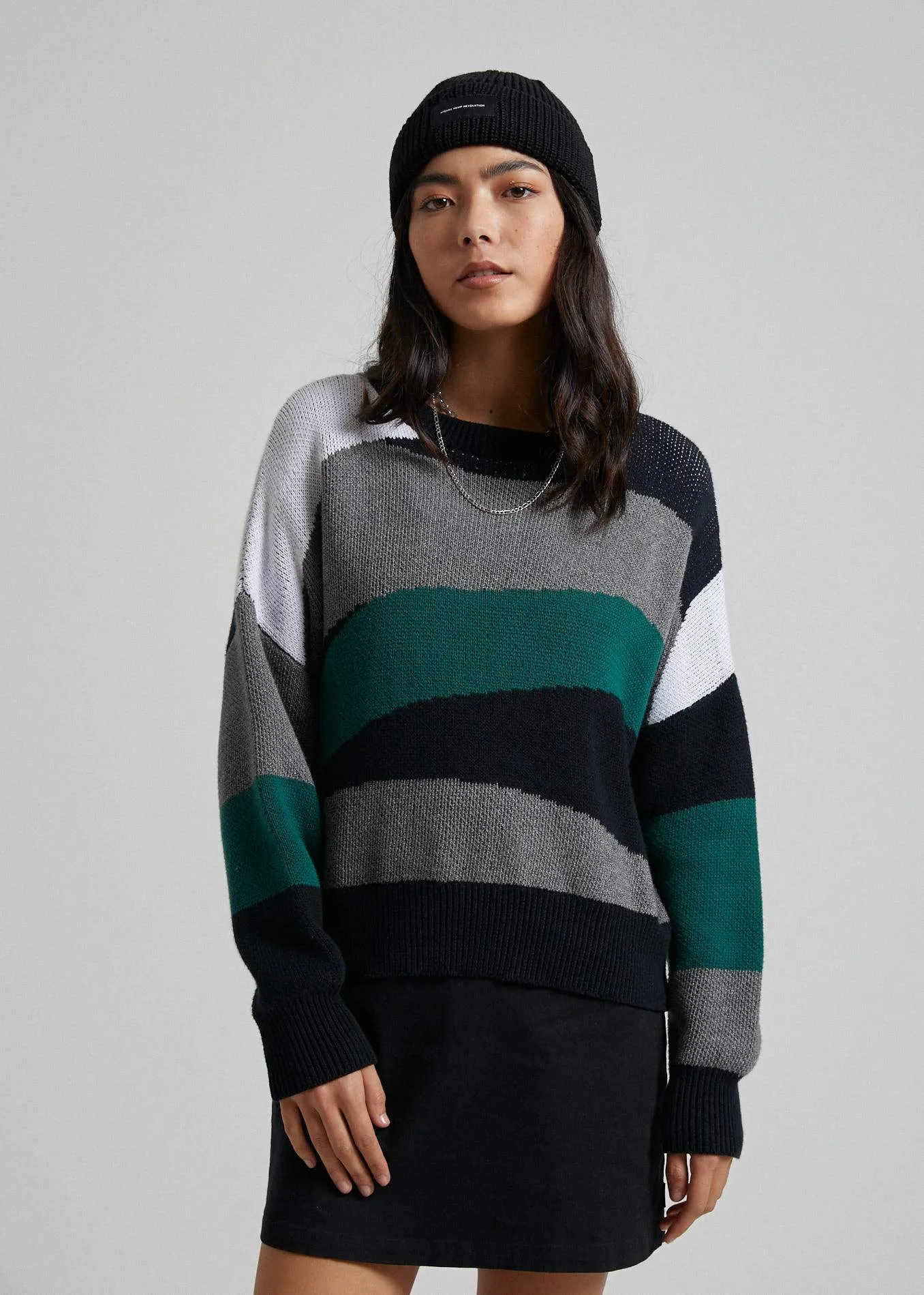 Afends Womens Ashley - Knit Crew - Multi