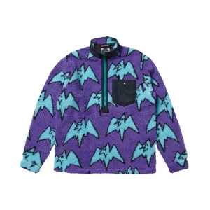 Airblaster Sherpa Half Zip Fleece - Big Terry Purps