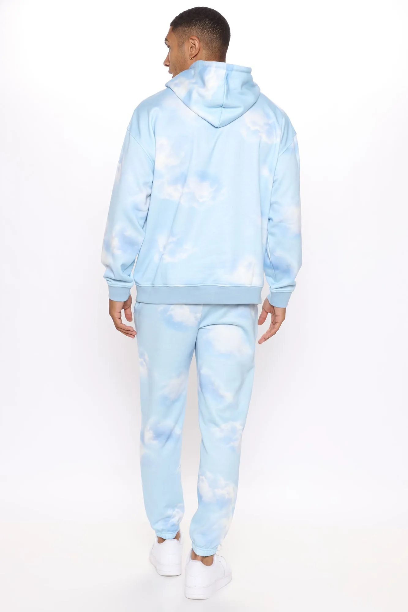 Allover Cloud Print Jogger - Blue/combo