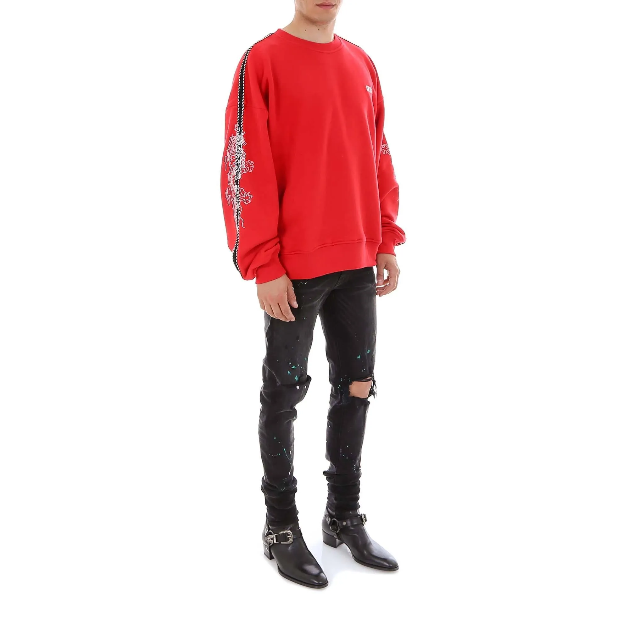 Amiri Logo Embroidered Crewneck Jumper