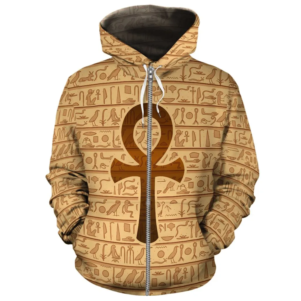 Ankh Symbol All-over Hoodie