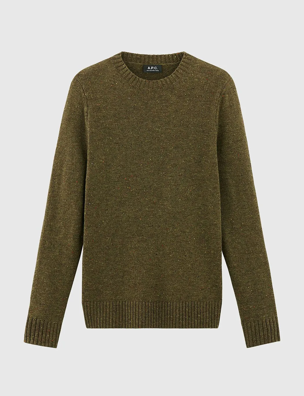 A.P.C. Salford Pull Knit Jumper - Khaki Green