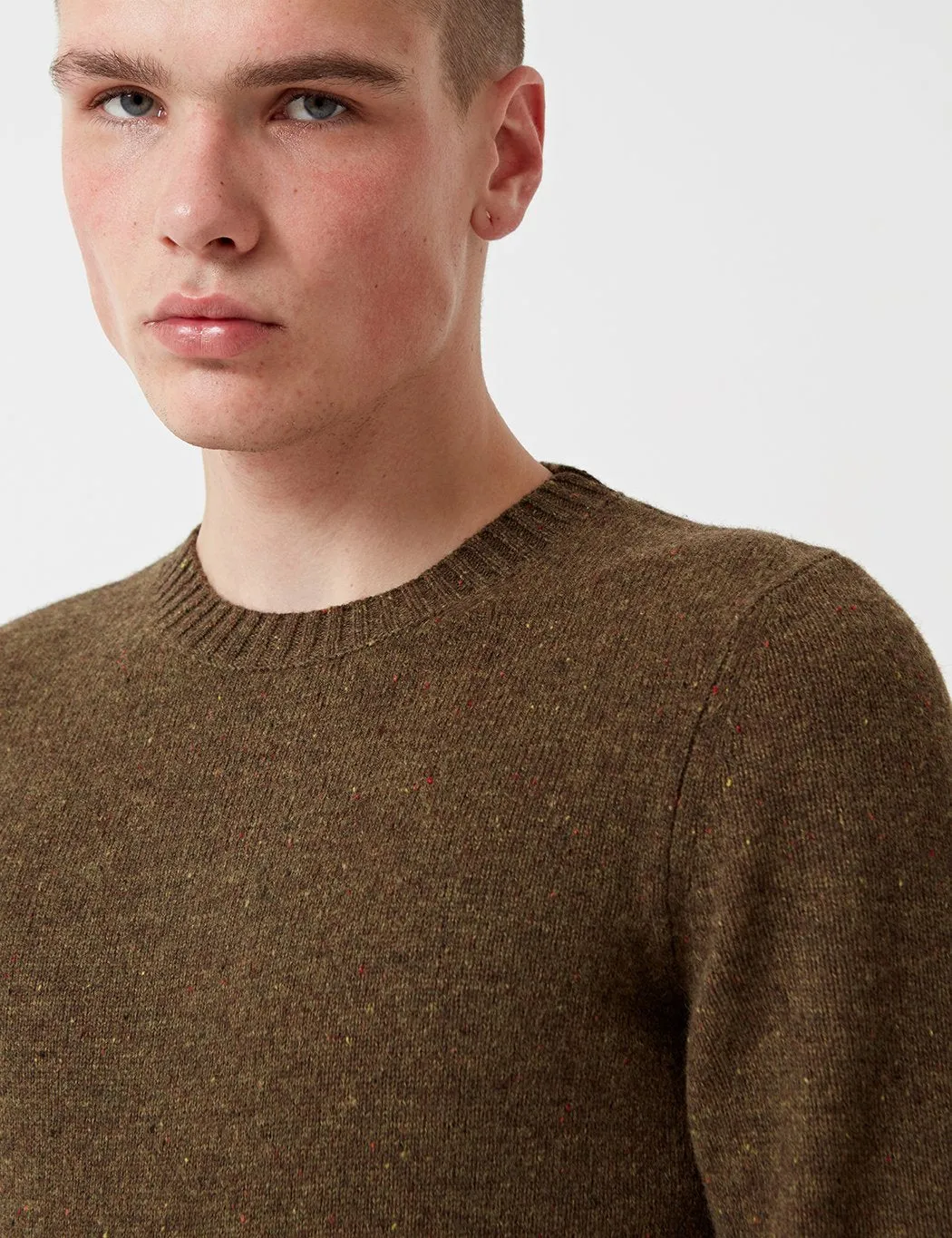 A.P.C. Salford Pull Knit Jumper - Khaki Green