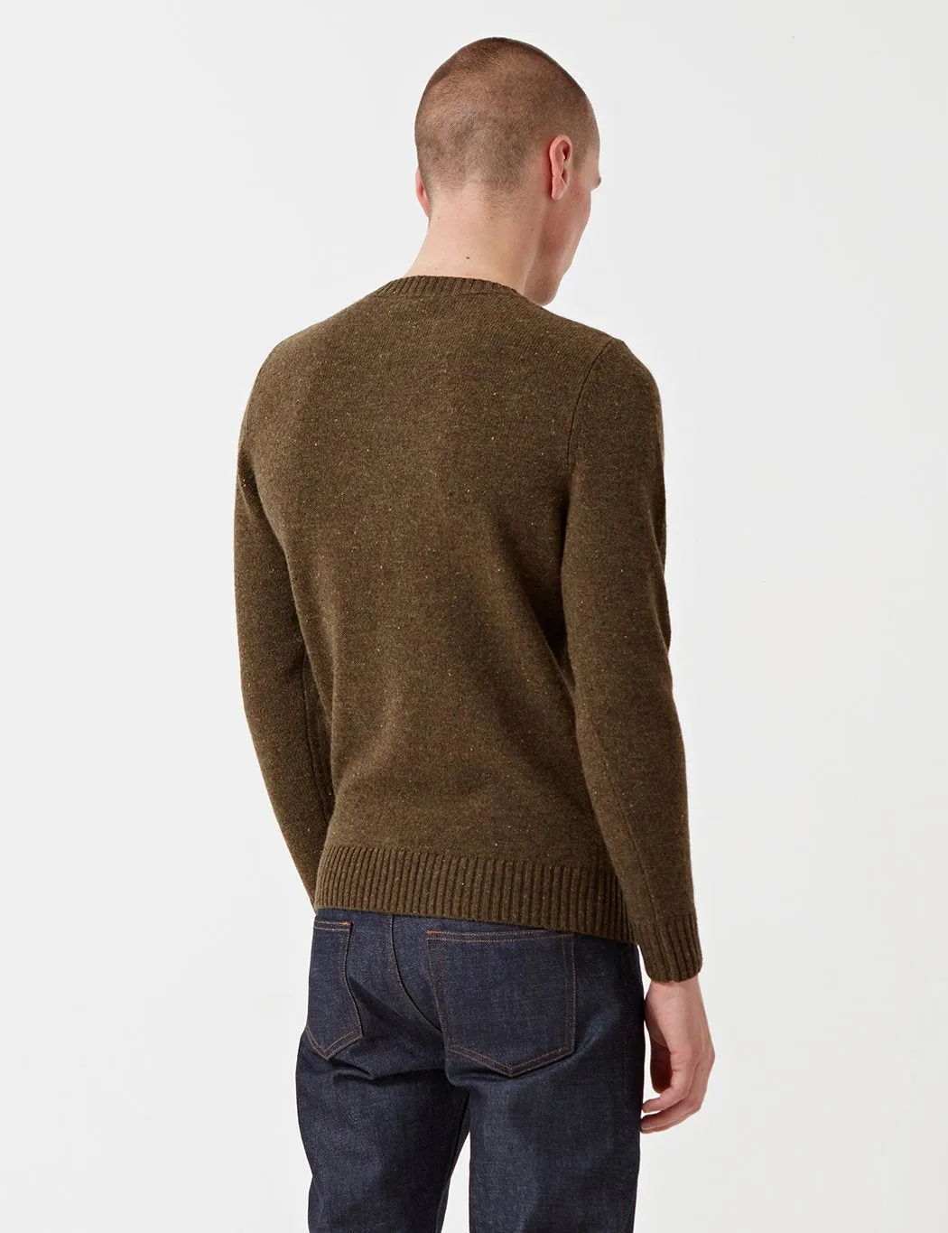 A.P.C. Salford Pull Knit Jumper - Khaki Green