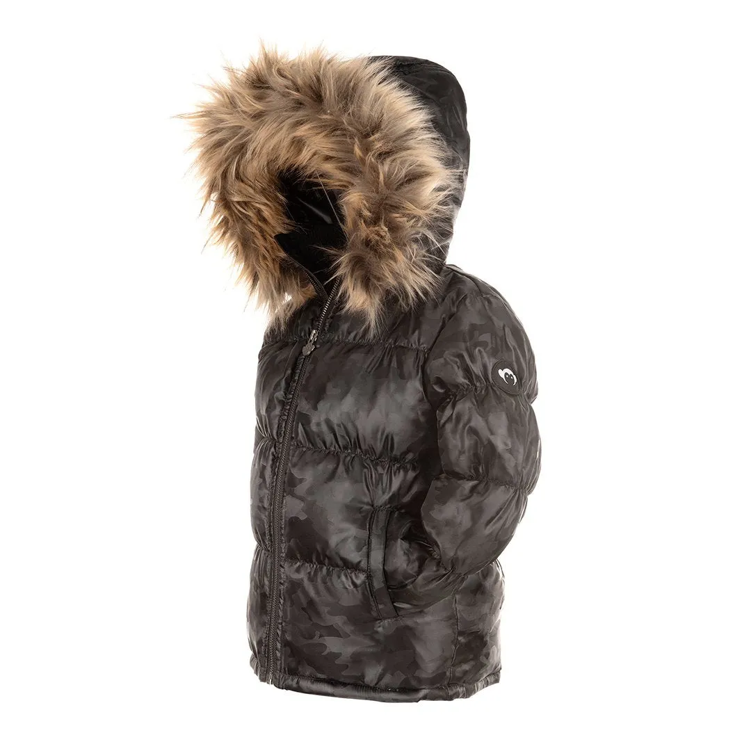 Appaman Black Camo Base Camp Puffer Jacket P1000