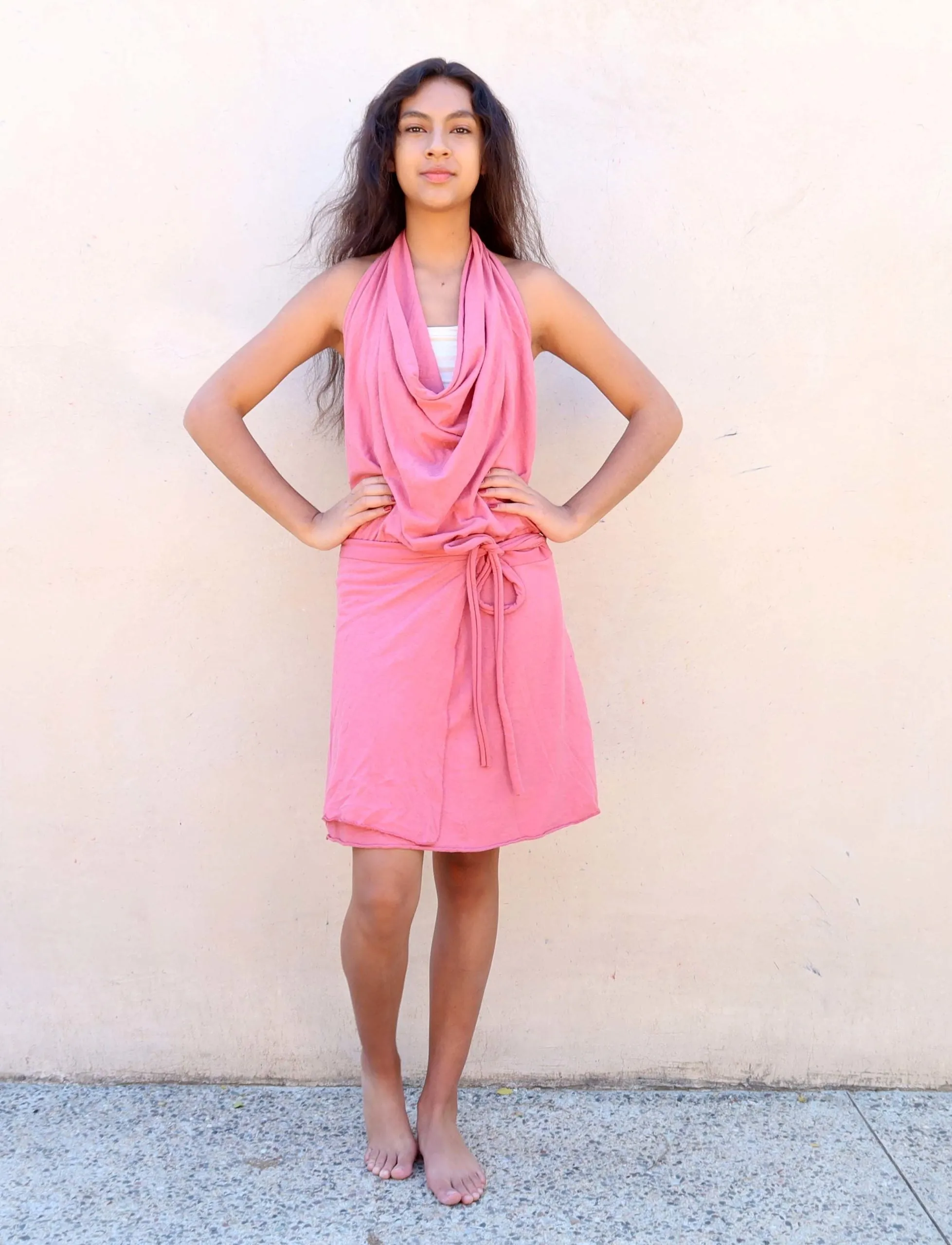 Apron Wrap Simplicity Short Dress