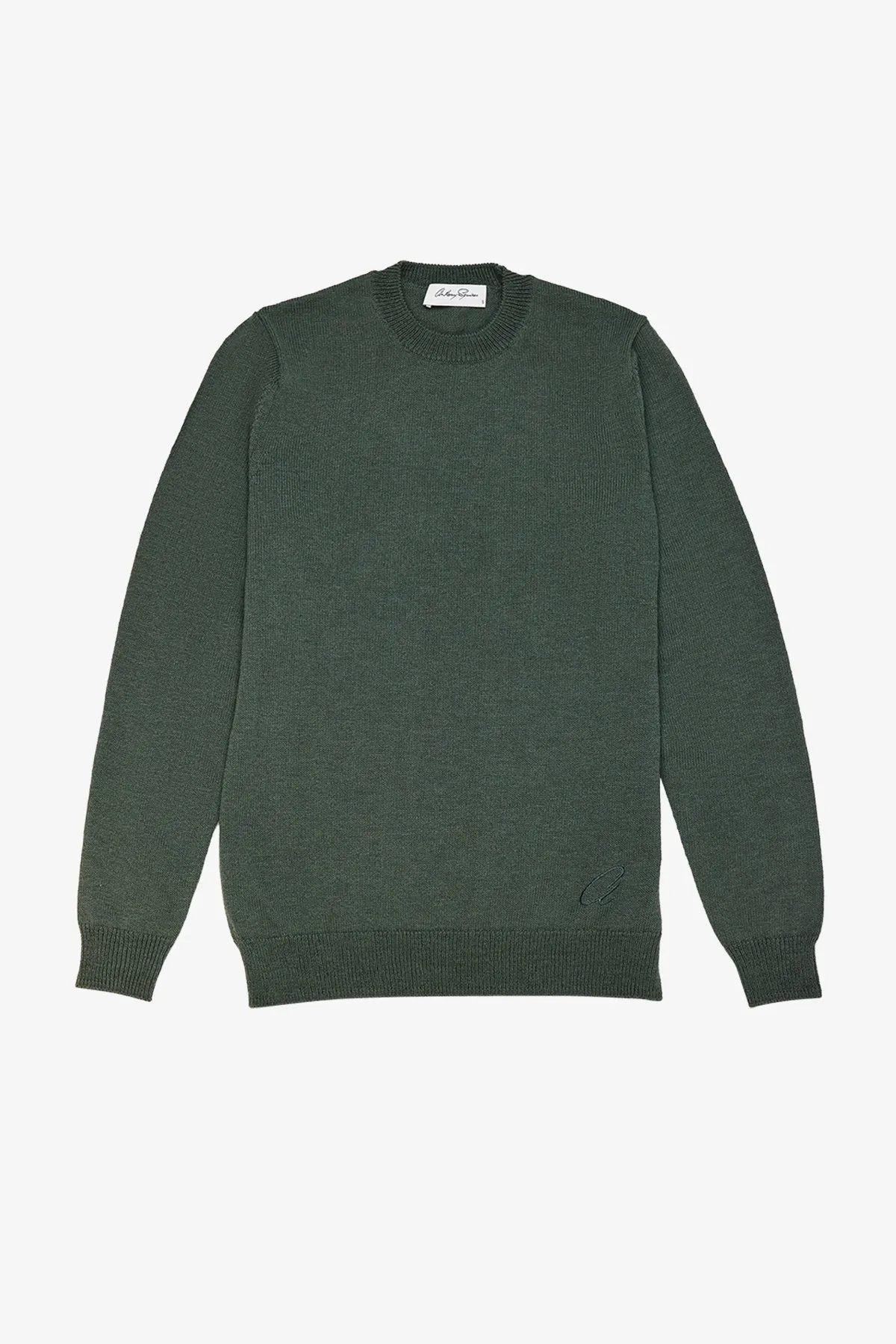 Asher - Green Crewneck Knit