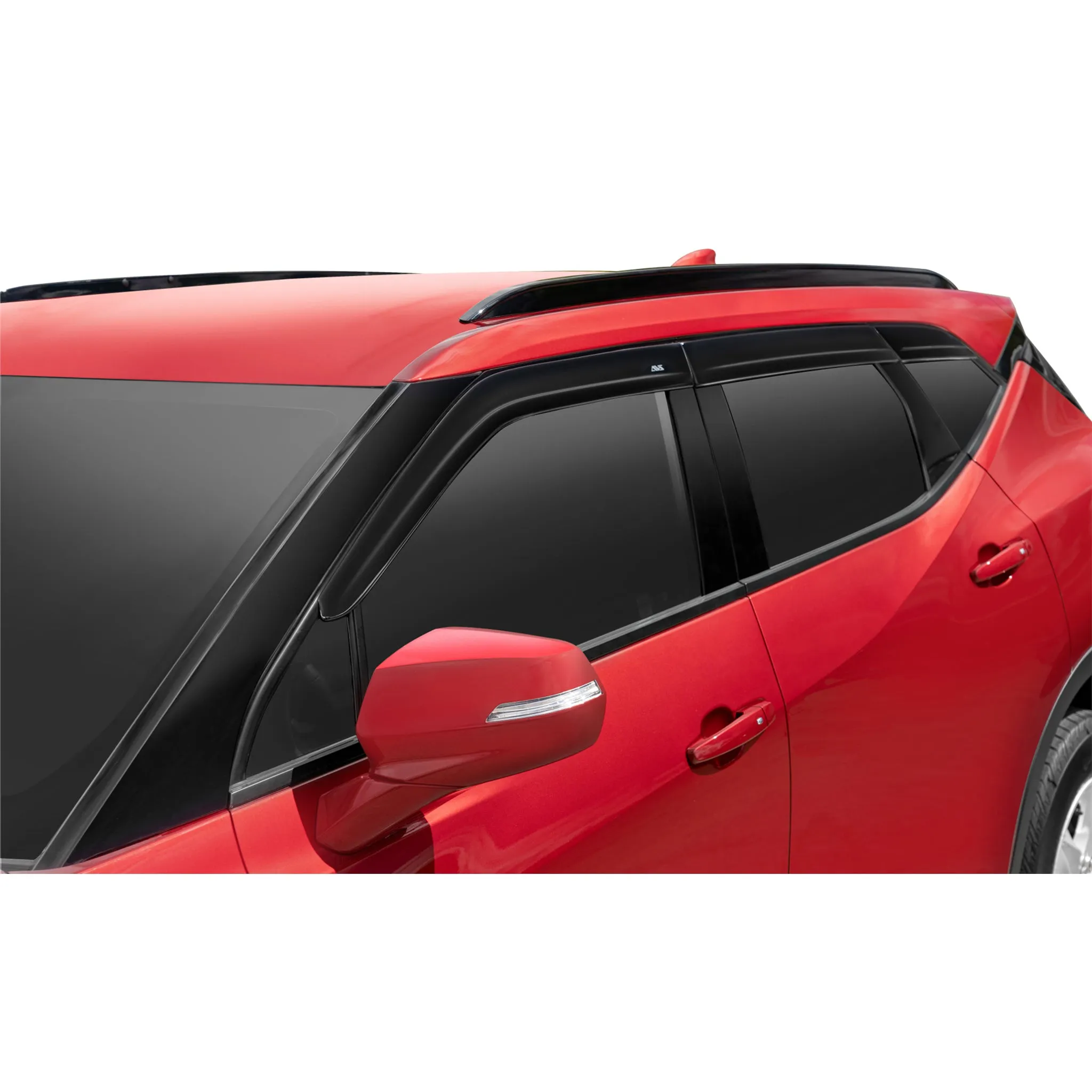 Auto Ventshade Low Profile Side Window Visor - Stick-On - Front/Rear - Plastic - Black - Chevy Blazer 2019