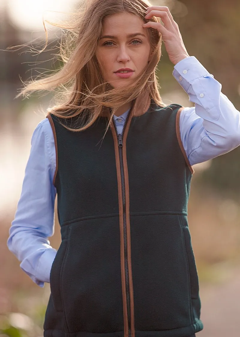 Aylsham Ladies Fleece Gilet In Dark Navy - Regular Fit