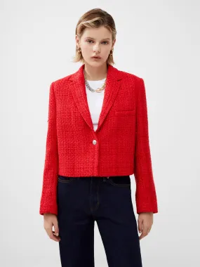 Azzurra Tweed Cropped Blazer