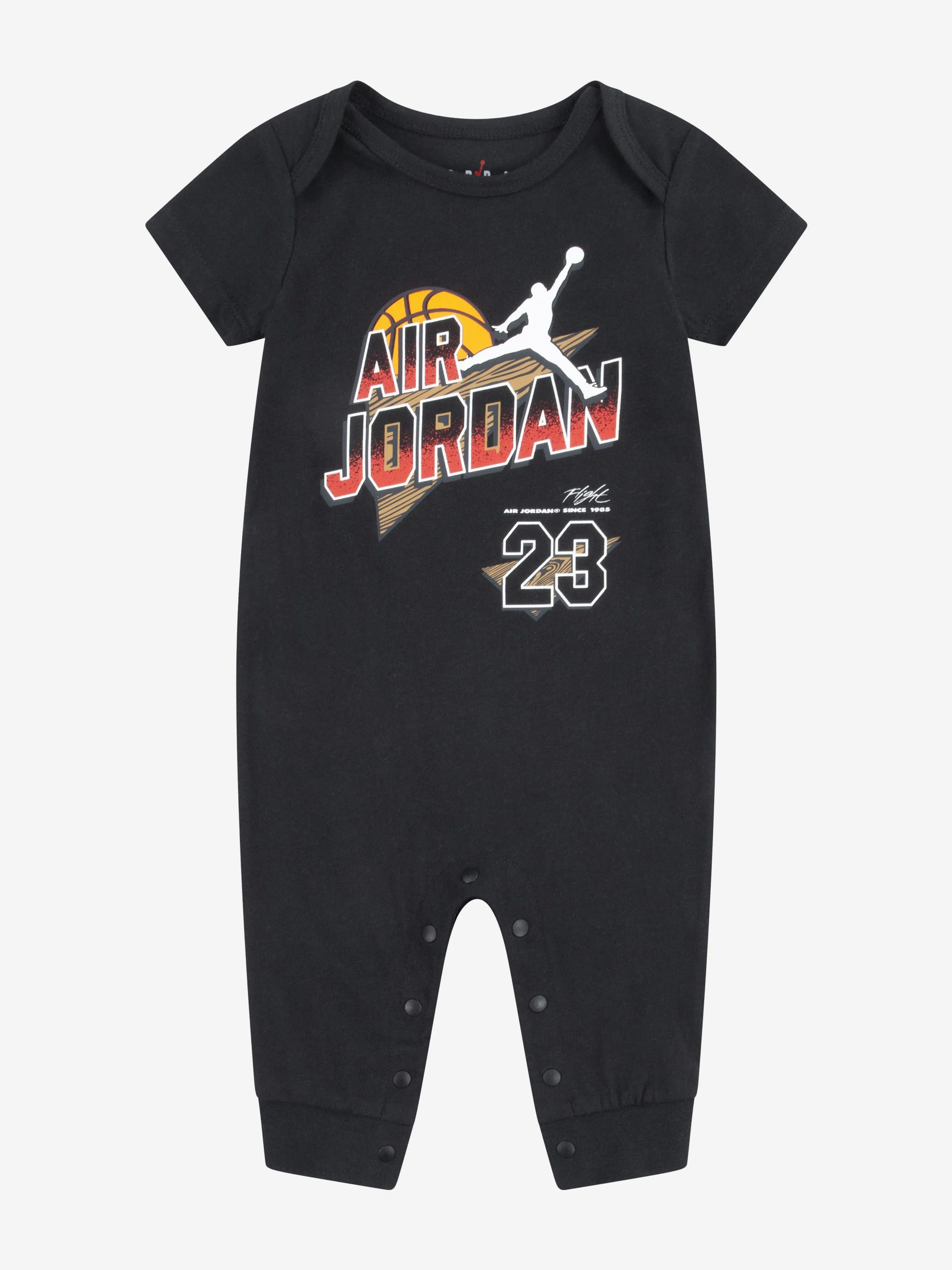 Baby Air Jordan Flight Romper in Black