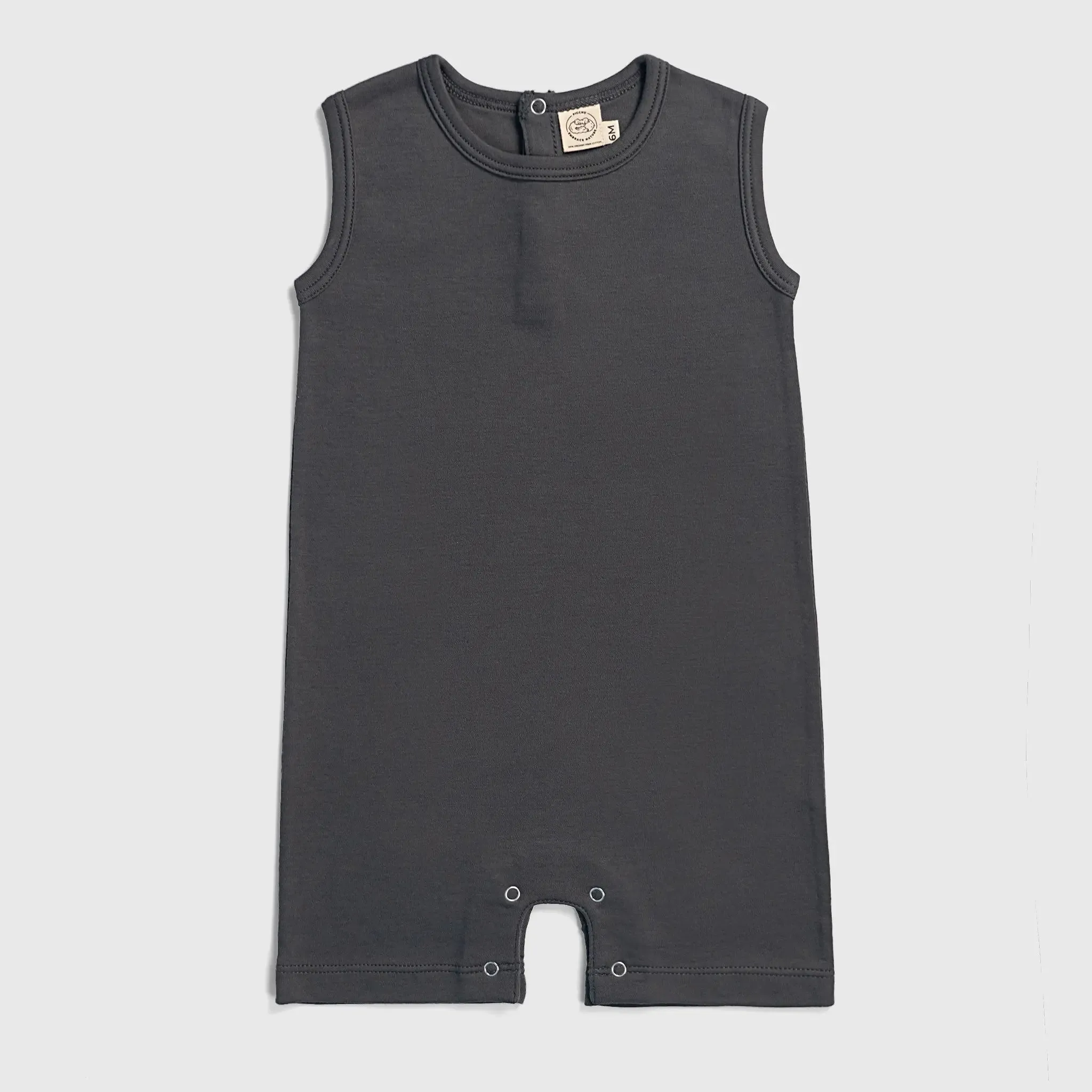 Baby Boy Organic Pima Cotton Sleeveless Romper