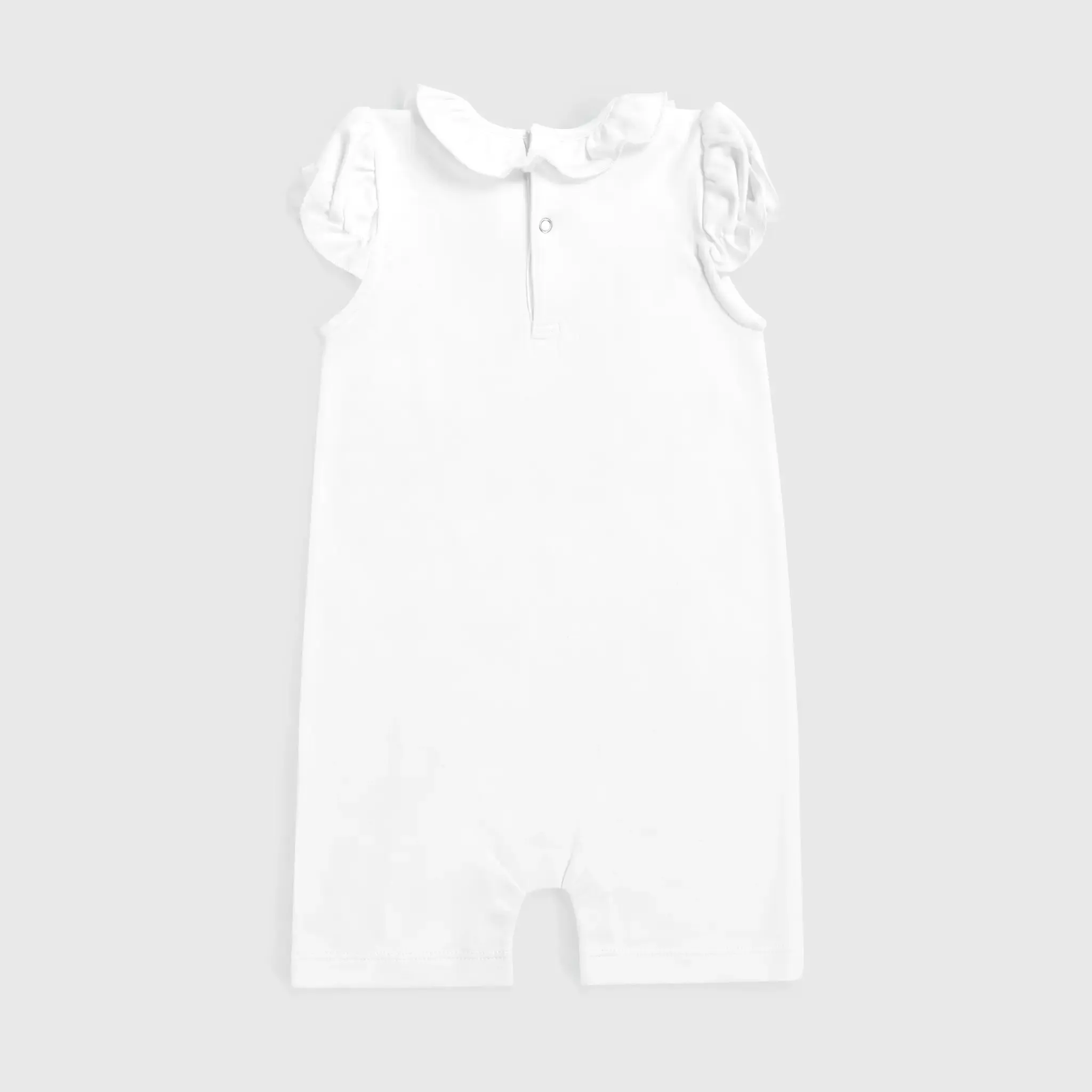 Baby Girl Organic Pima Cotton Sleeveless Romper