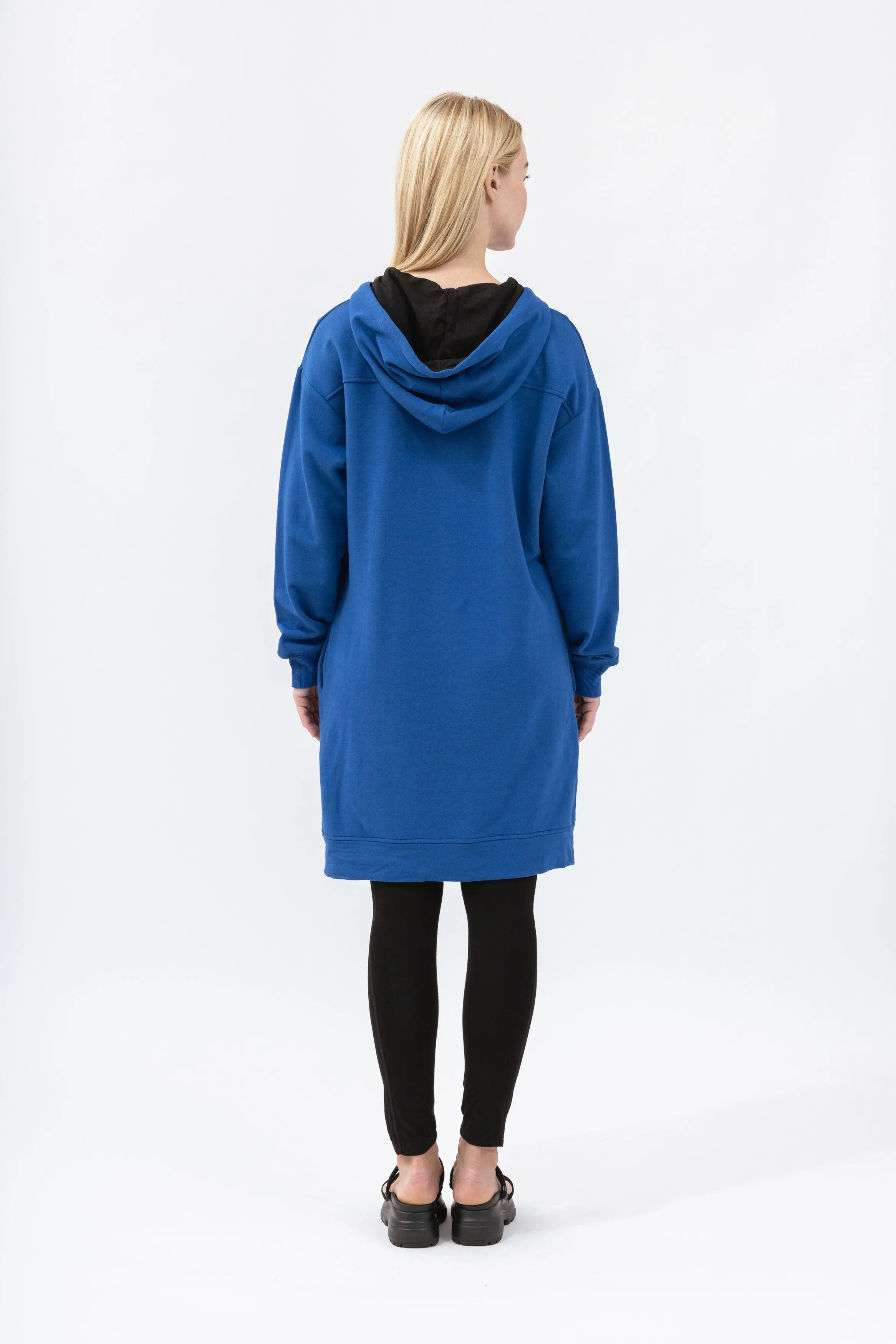 Bamboo Brushed-Back Sweat Long Length Hoodie Dress