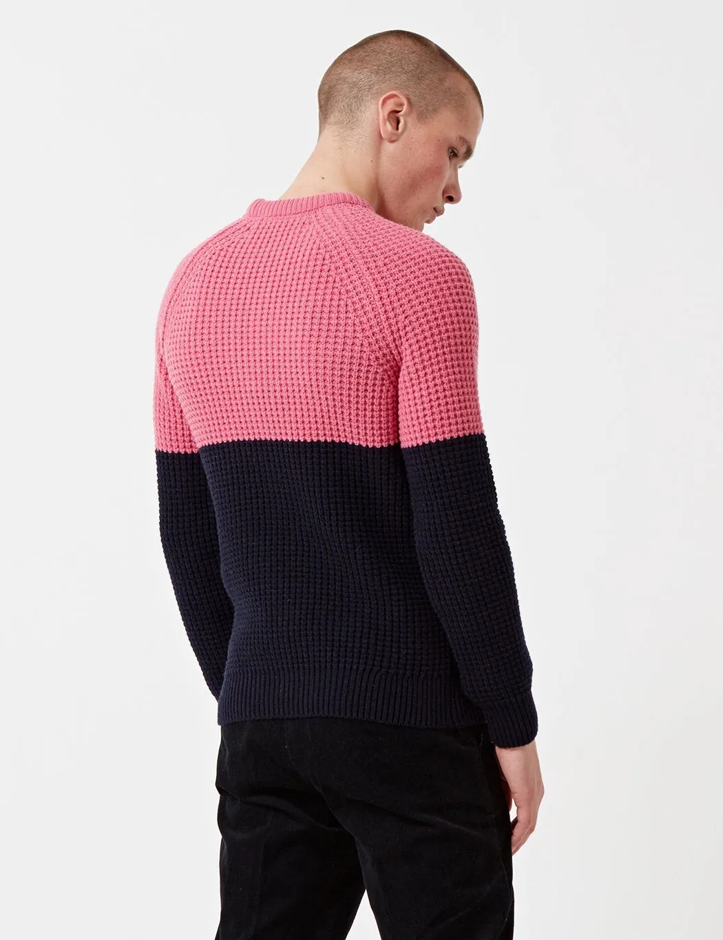 Barbour x Wood Wood Barns Ness Knit Jumper - Pink Marl