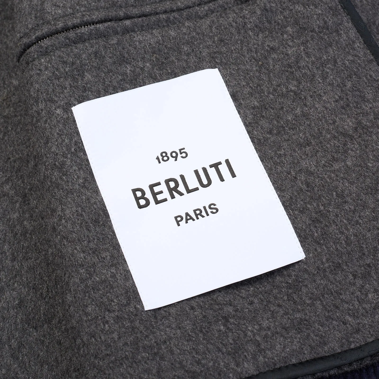 BERLUTI Paris Navy Blue Wool-Cashmere Doubleface Bomber Jacket EU R50 NEW US M