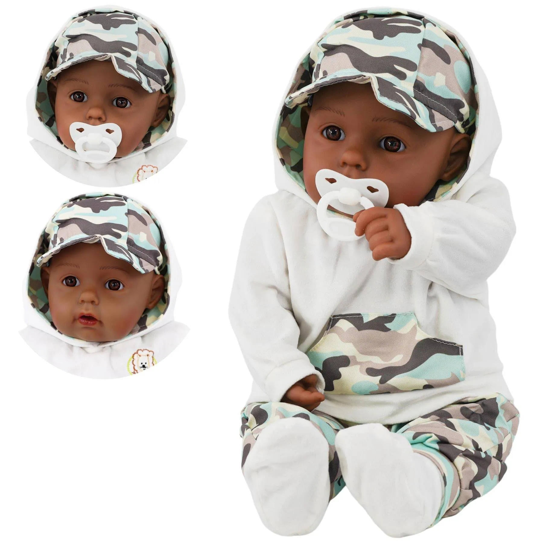 BiBi Black Baby Doll "Grean Pea" (Camo) (50 cm / 20")