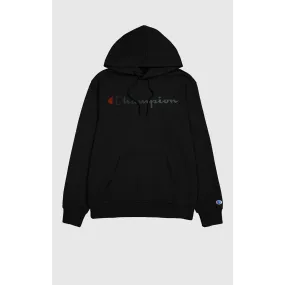 Black Logo Oversized Hoodie