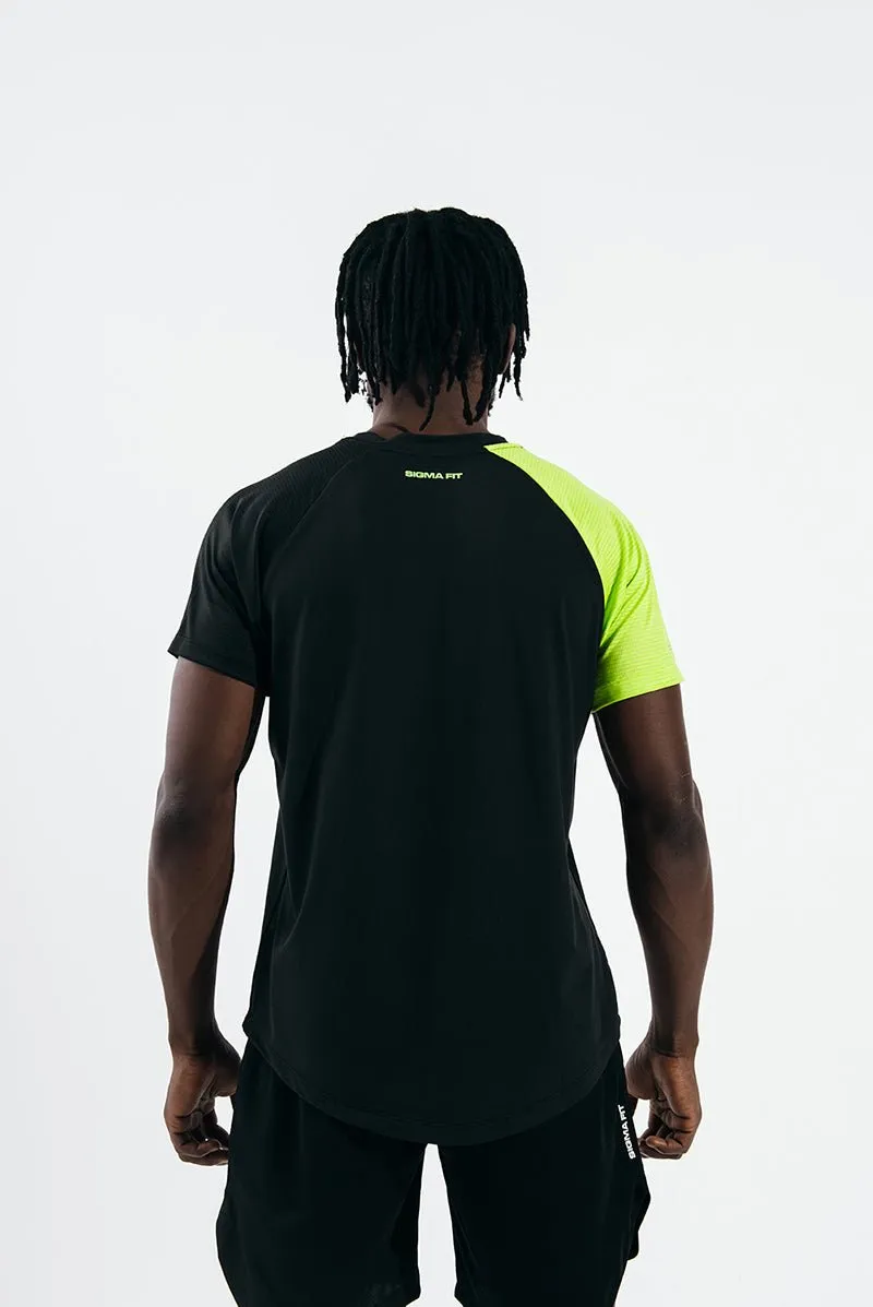 Black x Acid Lime Mishmash T-Shirt