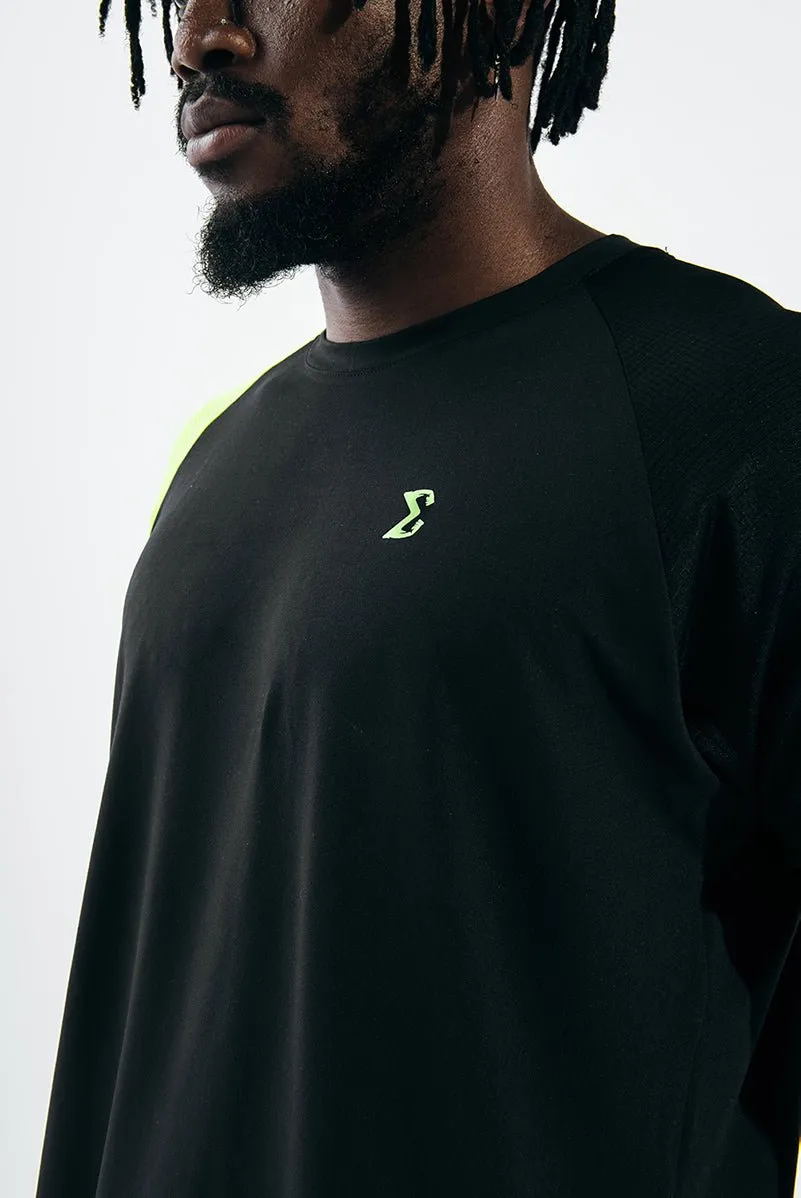 Black x Acid Lime Mishmash T-Shirt