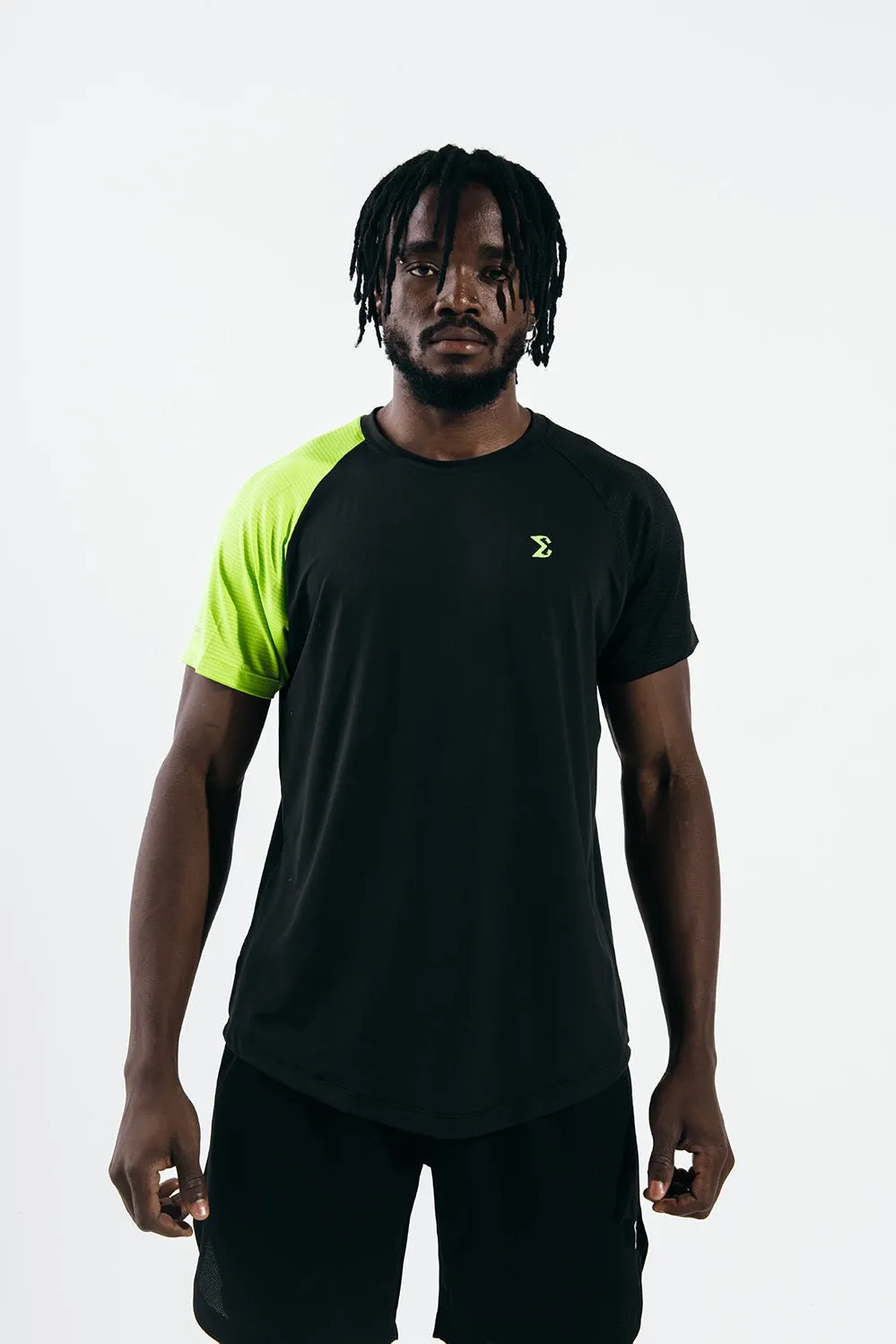 Black x Acid Lime Mishmash T-Shirt