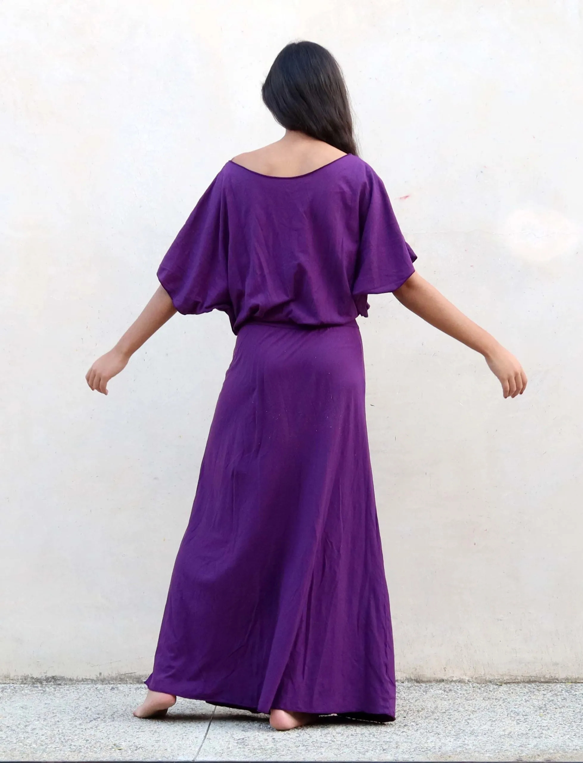 Boat Butterfly Banded Wanderer Long Dress