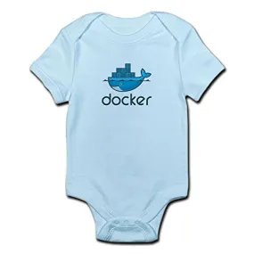 CafePress - Docker logo Body Suit - Cute Infant Bodysuit Baby Romper