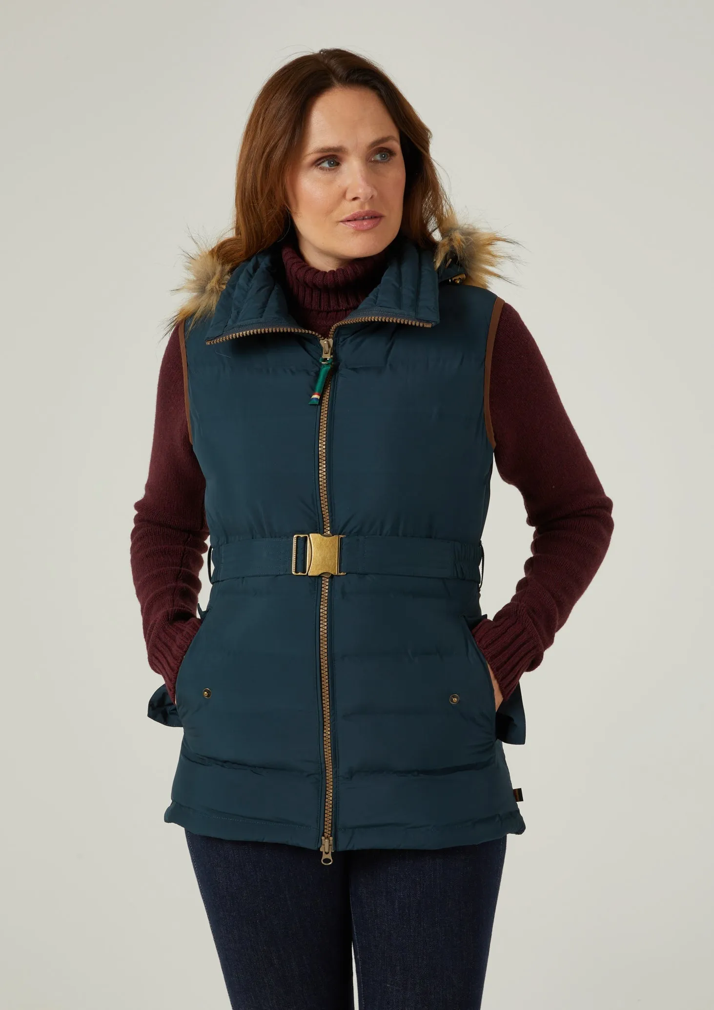 Calsall Ladies Navy Gilet - Regular Fit