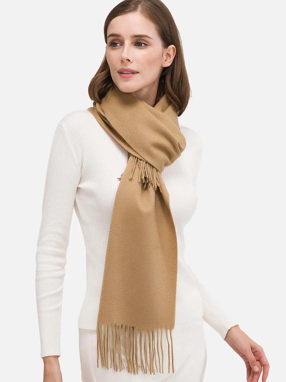 Camel Cashmere Scarf