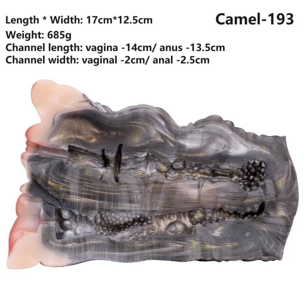 Camel Vagina Male Masturbation Pocket Pussy - Silicone Realistic Penis Masturbator Sex Toys