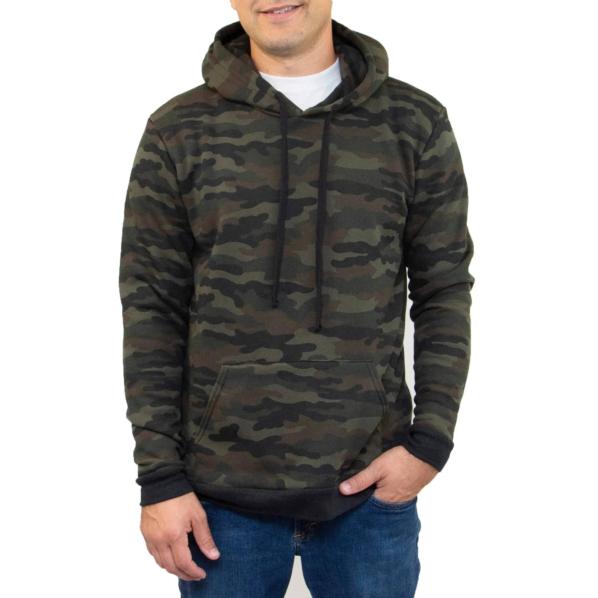 Camo Fleece Pullover Hoodie