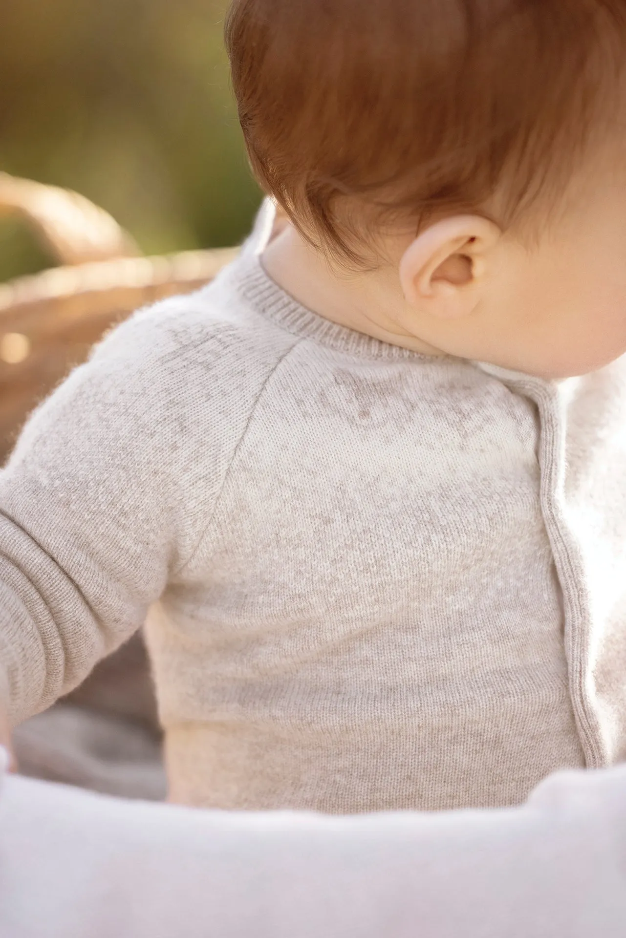 Cardigan - Beige jacquard