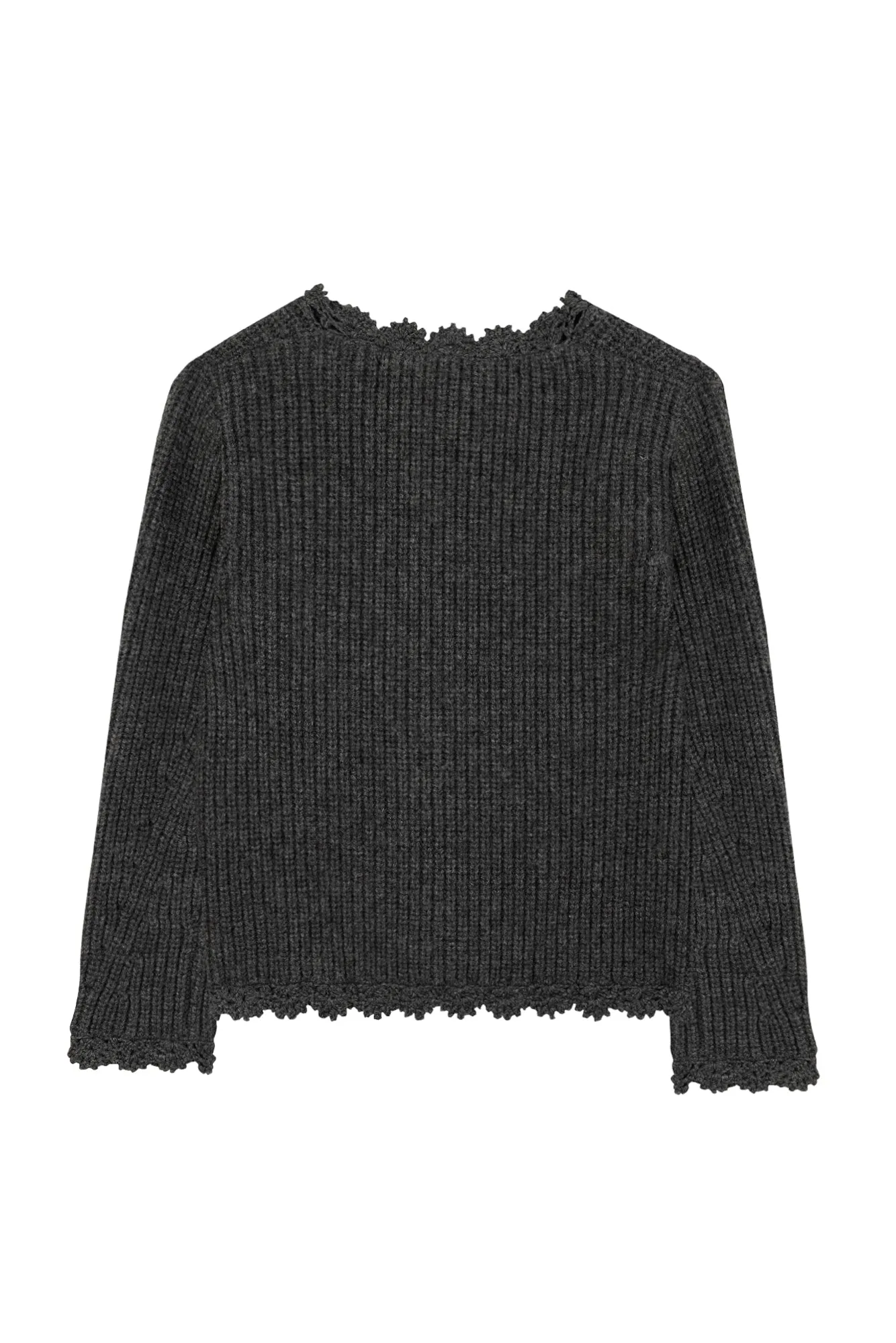 Cardigan - Gris anthracite maille