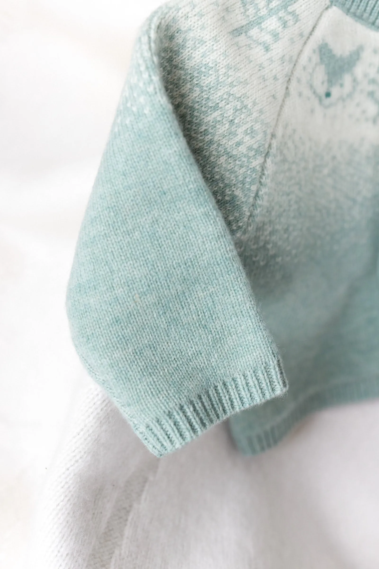 Cardigan - Vert jacquard