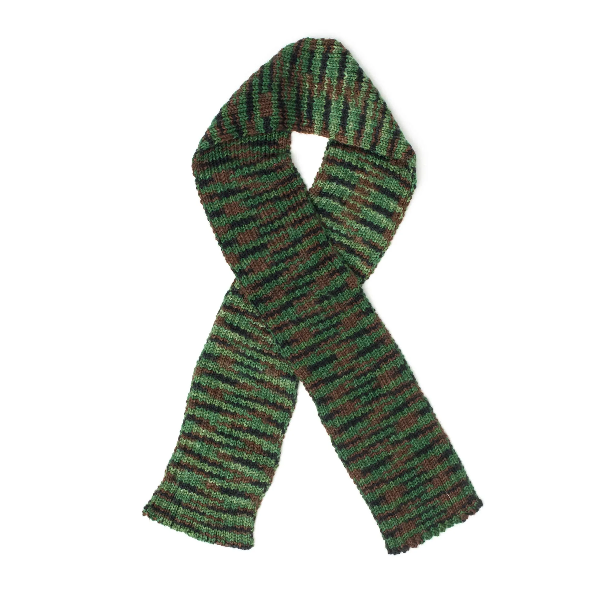 Caron Knit Camouflage Scarf