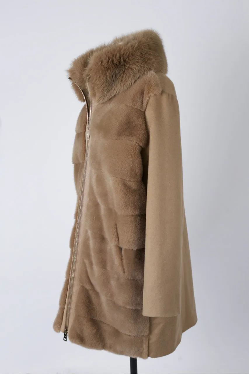 Cashmere Mink Dress Coat