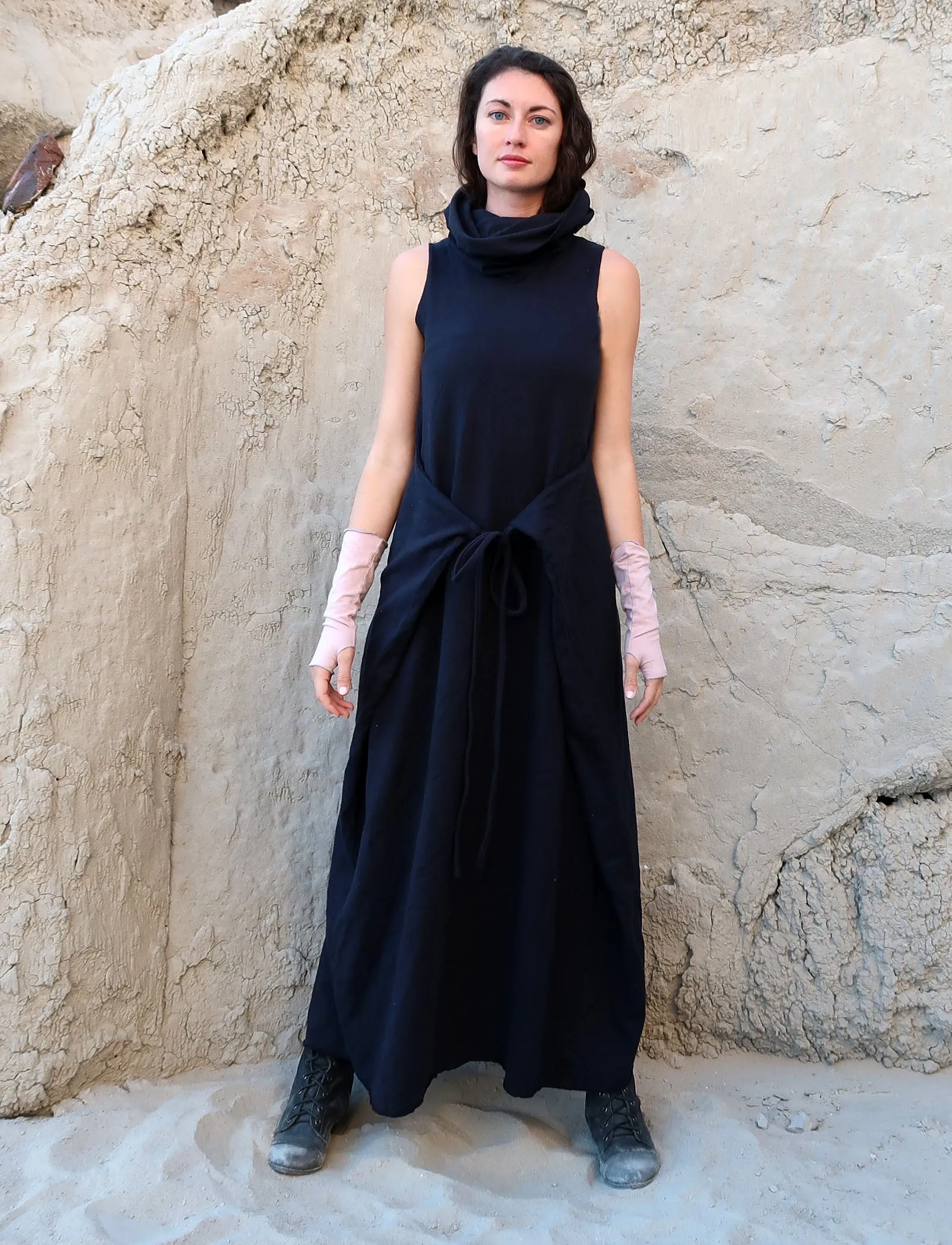 Chunky Cowl Chuba Long Dress