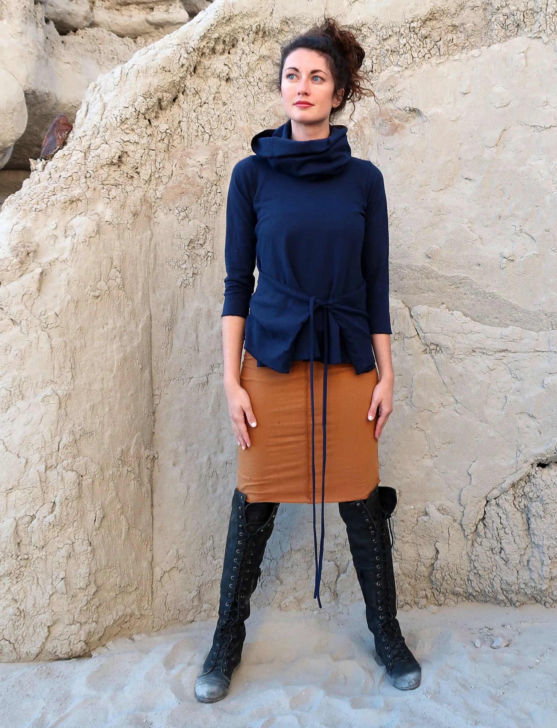 Chunky Cowl Chuba Shirt