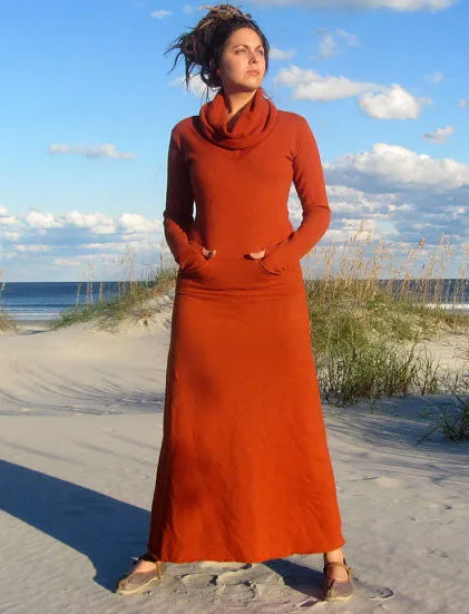 Chunky Cowl Darjeeling Simplicity Long Dress