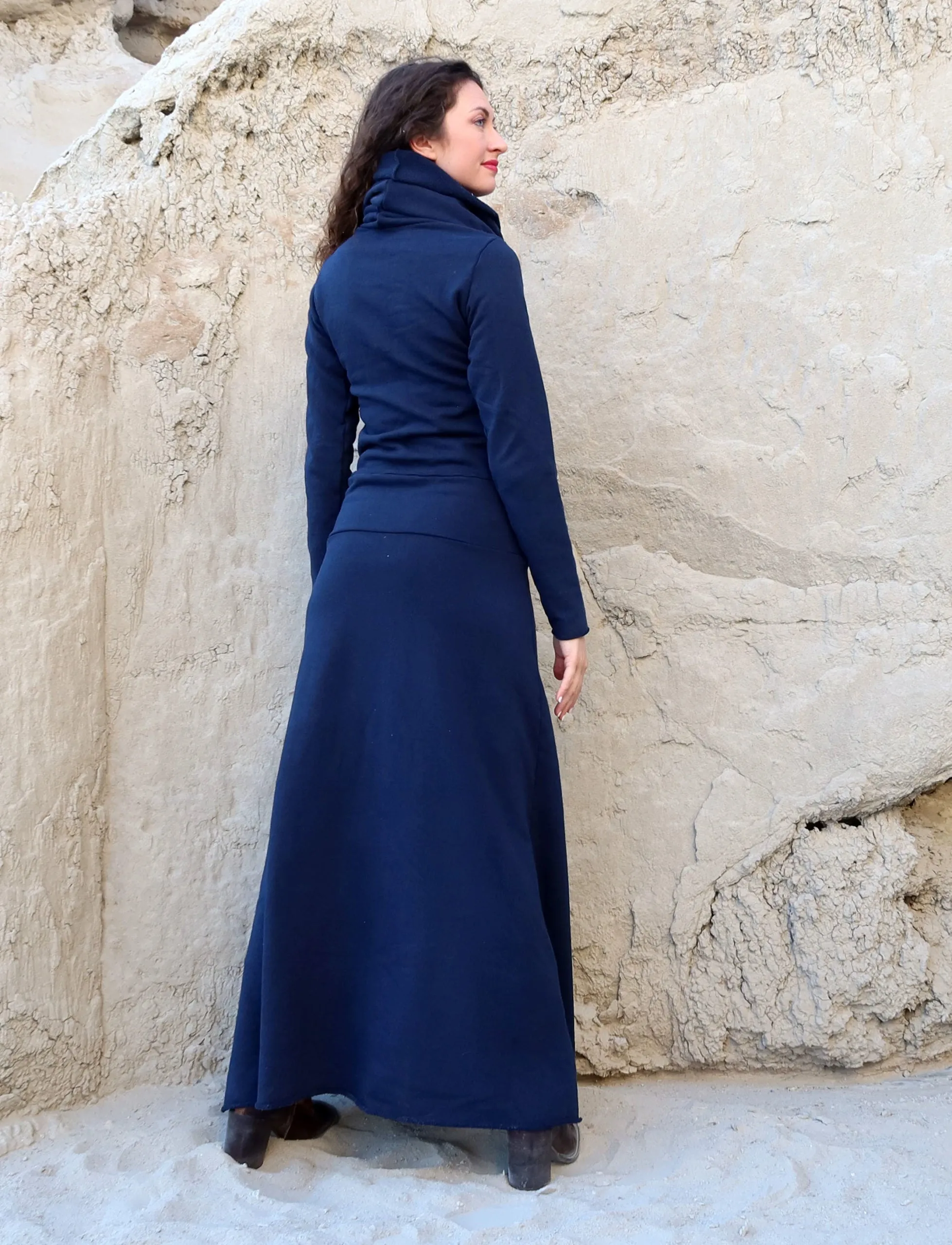 Chunky Cowl Darjeeling Simplicity Long Dress