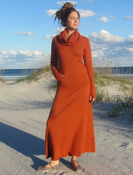 Chunky Cowl Darjeeling Simplicity Long Dress