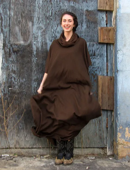 Chunky Cowl Long Kaftan