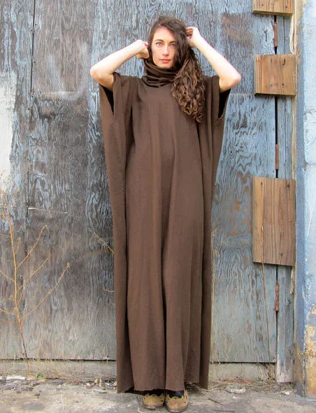 Chunky Cowl Long Kaftan